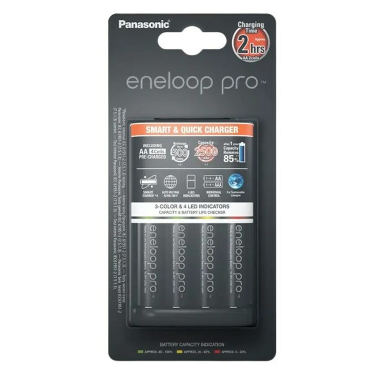 Cargador de Batería Panasonic K-KJ55HCD40E Baterías x 4