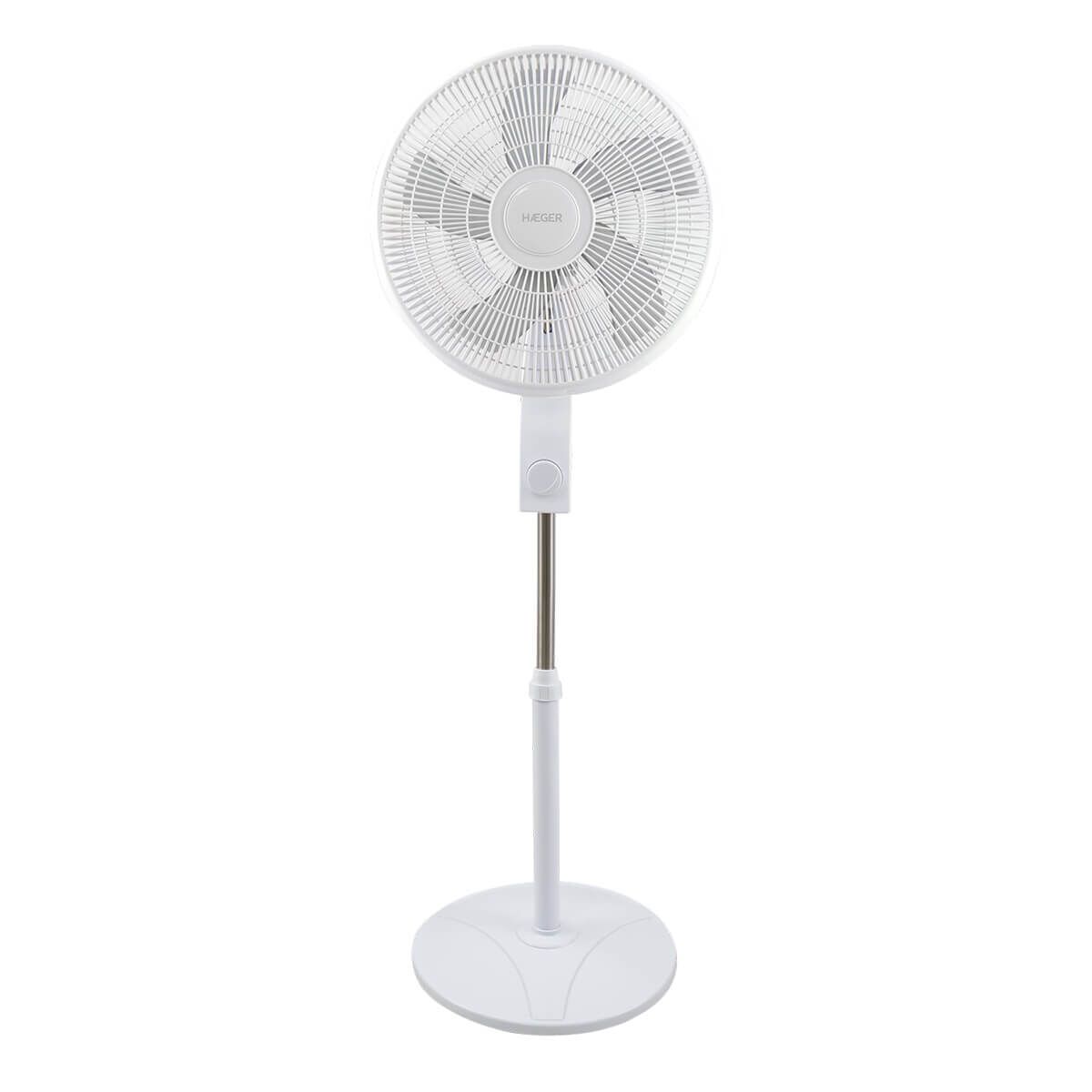 Ventilador de Pie Haeger SF-16W.015A Blanco 45 W
