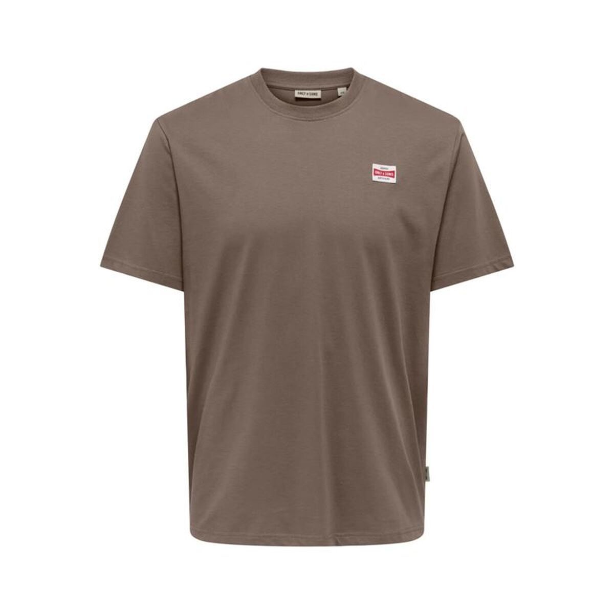 Camiseta de Manga Corta Hombre Only & Sons Onsdawson Reg Ss Vd Falcon Marrón claro