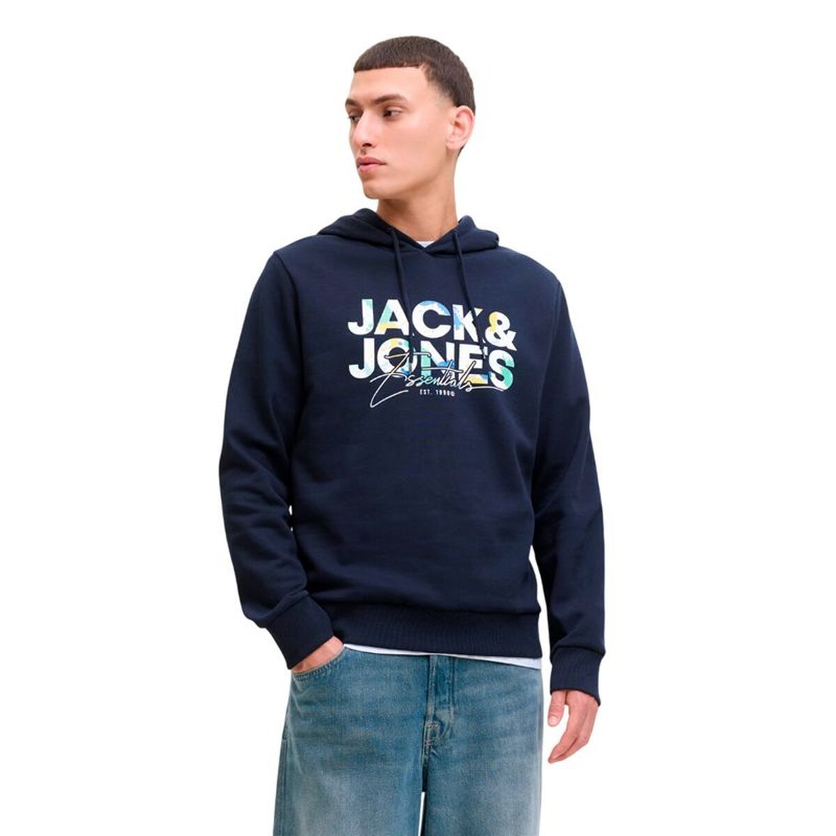 Sudadera con Capucha Hombre Jack & Jones Jjgeplas Sweat Hood Ln