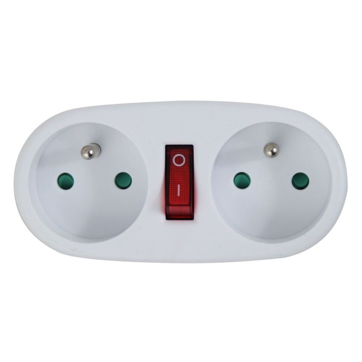 Ladrón de enchufe Esperanza ELK306W 2 Enchufes