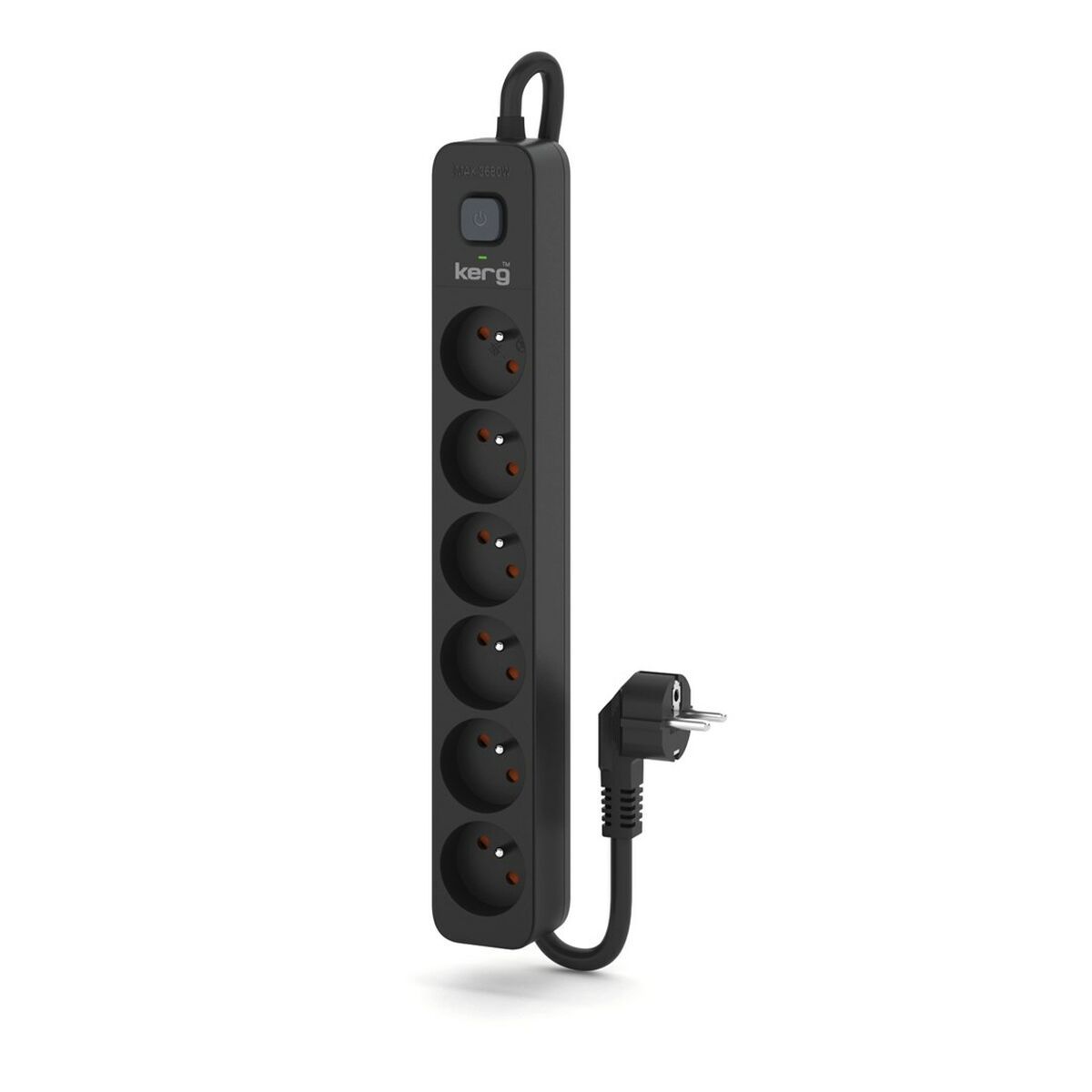 Regleta Enchufes 6 Tomas con Interruptor Kerg M02520 (3 m)