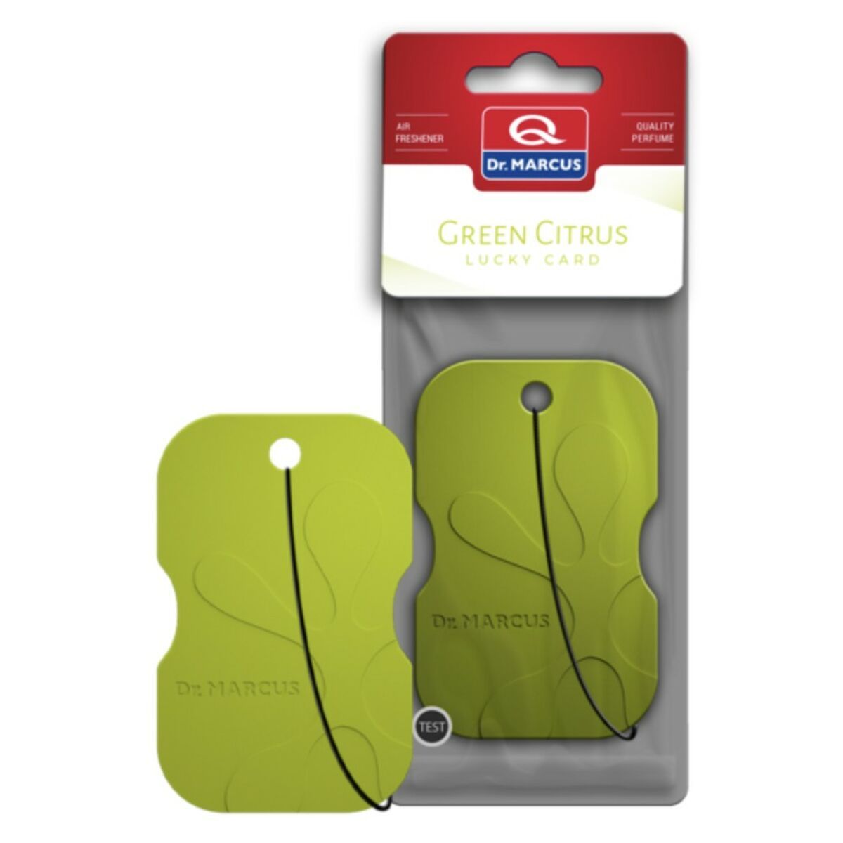 Ambientador para Coche Dr Marcus LUCKY CARD GREEN CITRUS Cítrico Plástico