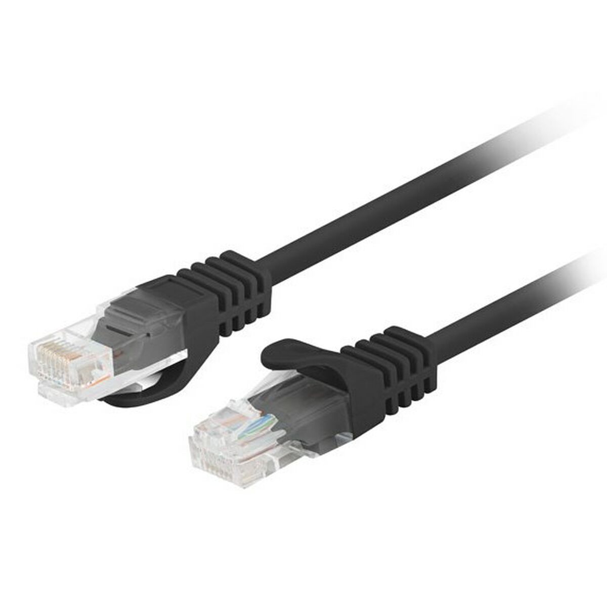 Cable de Red Rígido UTP Categoría 6 Lanberg PCU6-20CC-0200-BK Negro 2 m