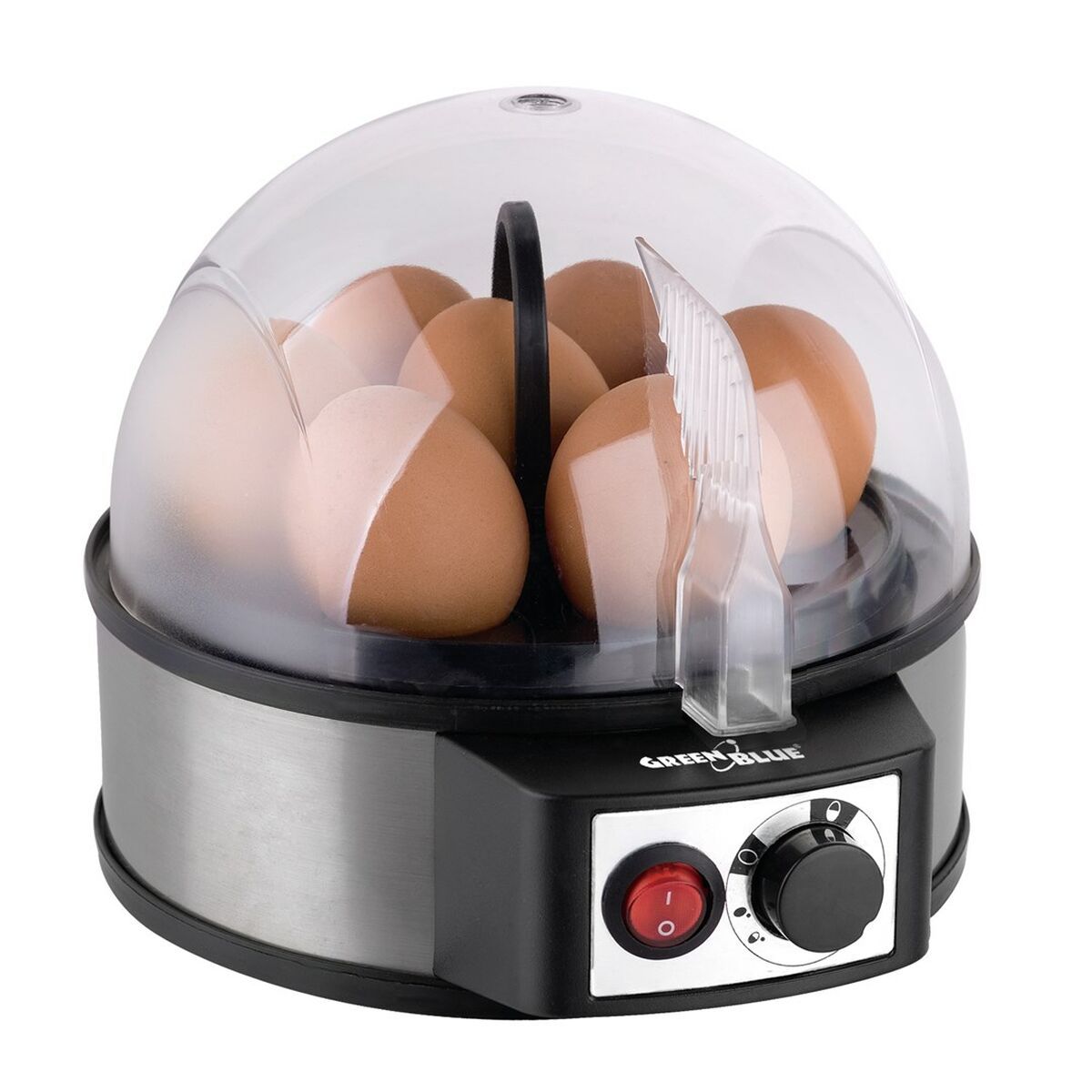 Hervidor de huevos Greenblue GB573 Plateado 400 W