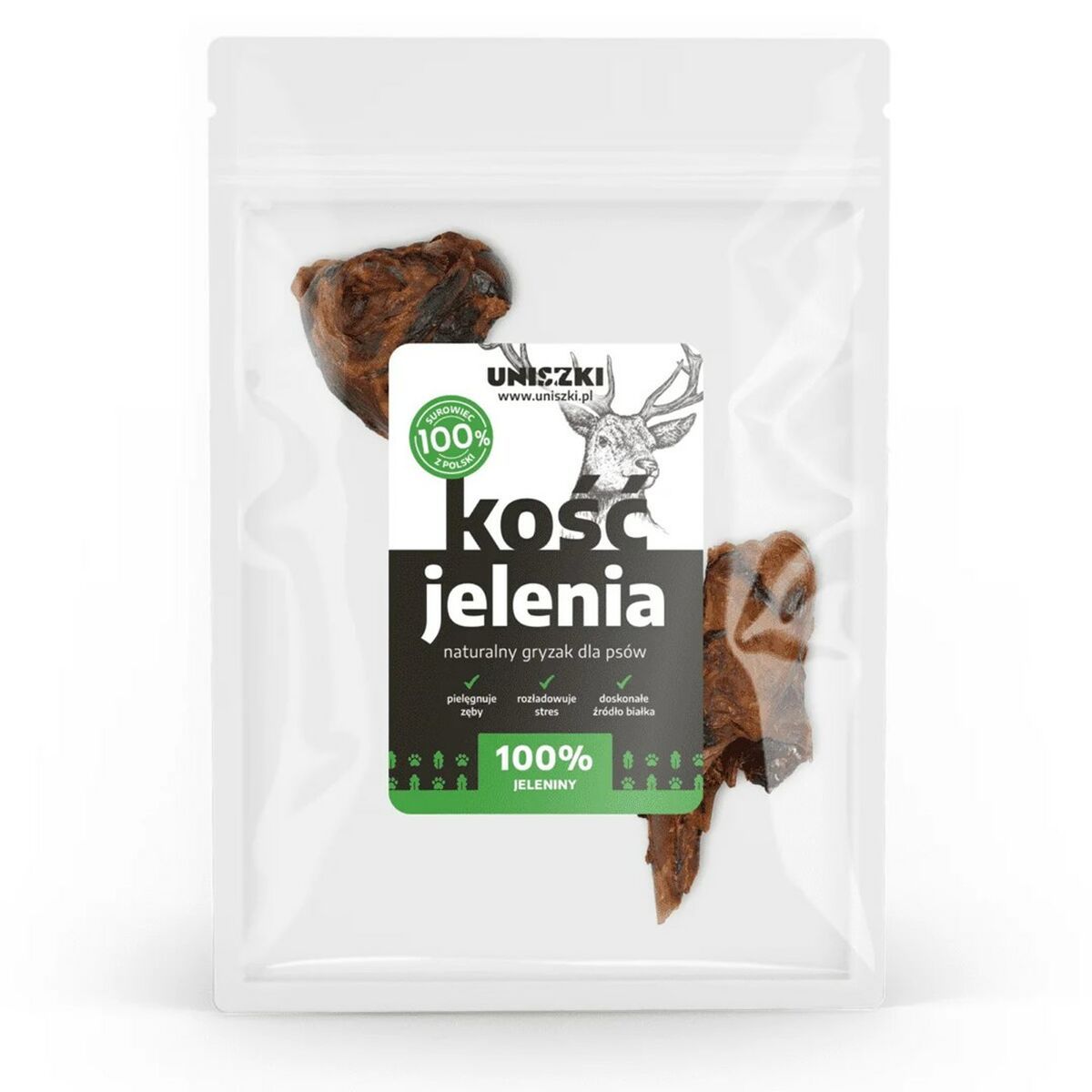 Snack para Perros Uniszki Hueso de Ciervo Pequeño Ciervo