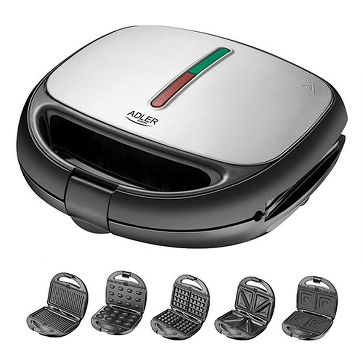 Sandwichera Adler AD 3040 Negro 1200 W
