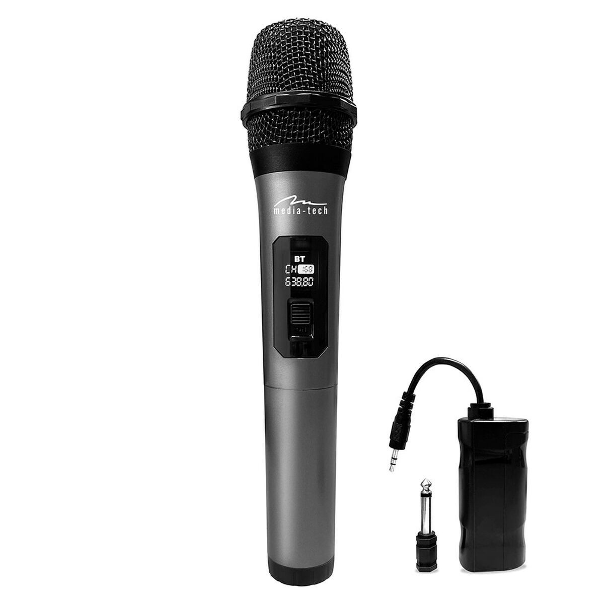 Micrófono Media Tech MT398 Negro Gris