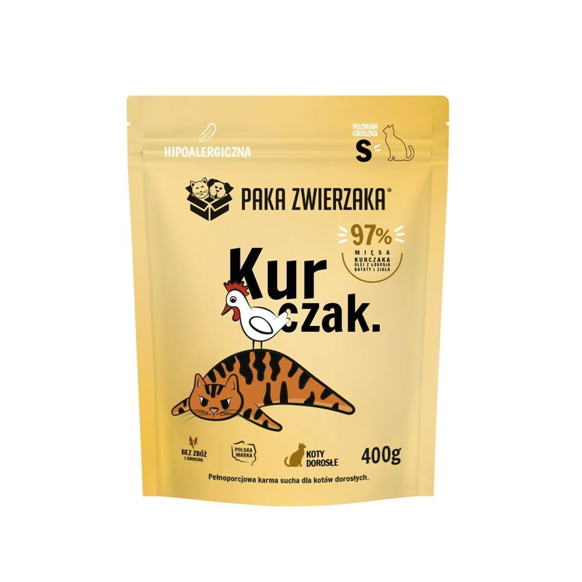 Comida para gato Paka Zwierzaka Pollo 400 g