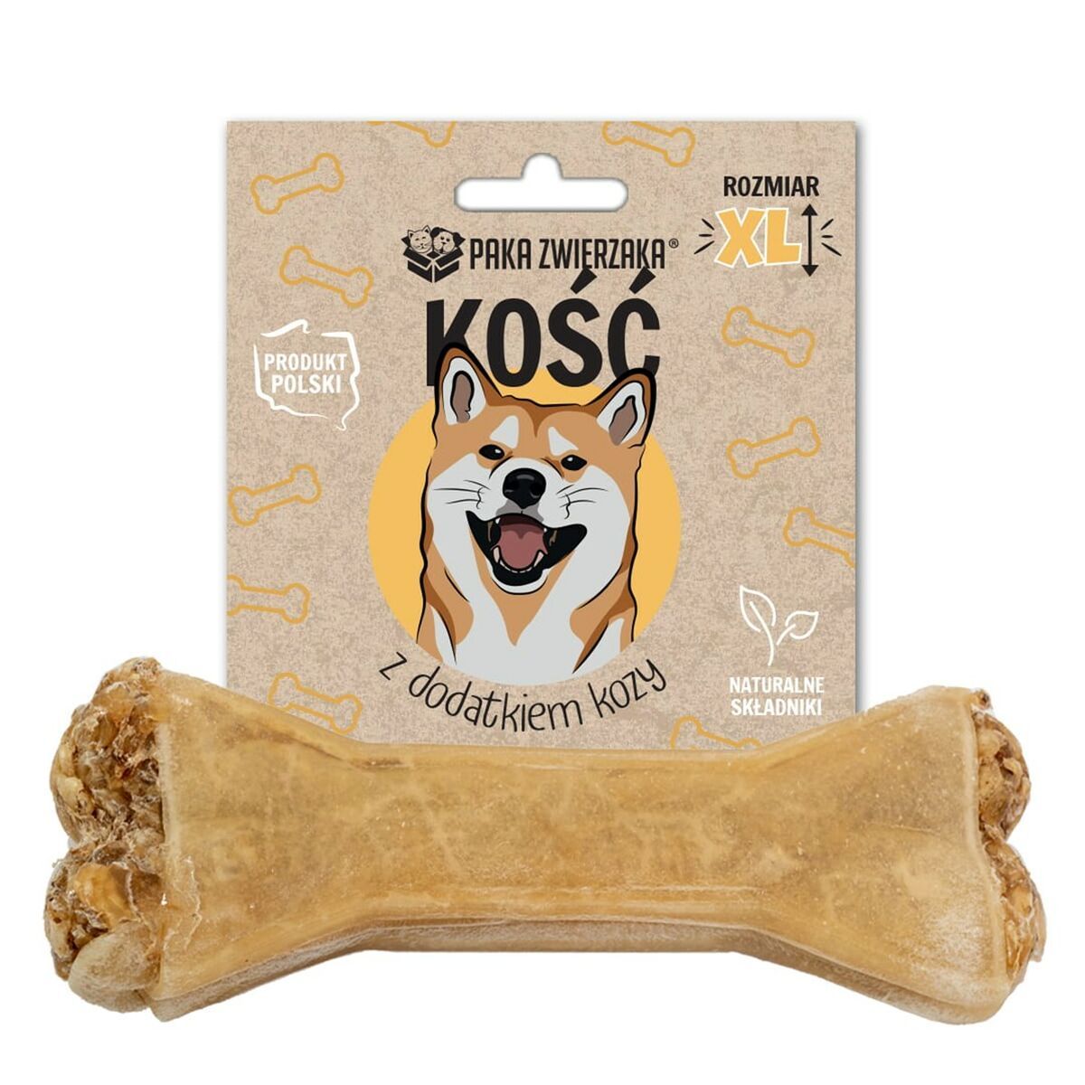 Snack para Perros Paka Zwierzaka Bone with goat XL 17 cm Cabra 115 g