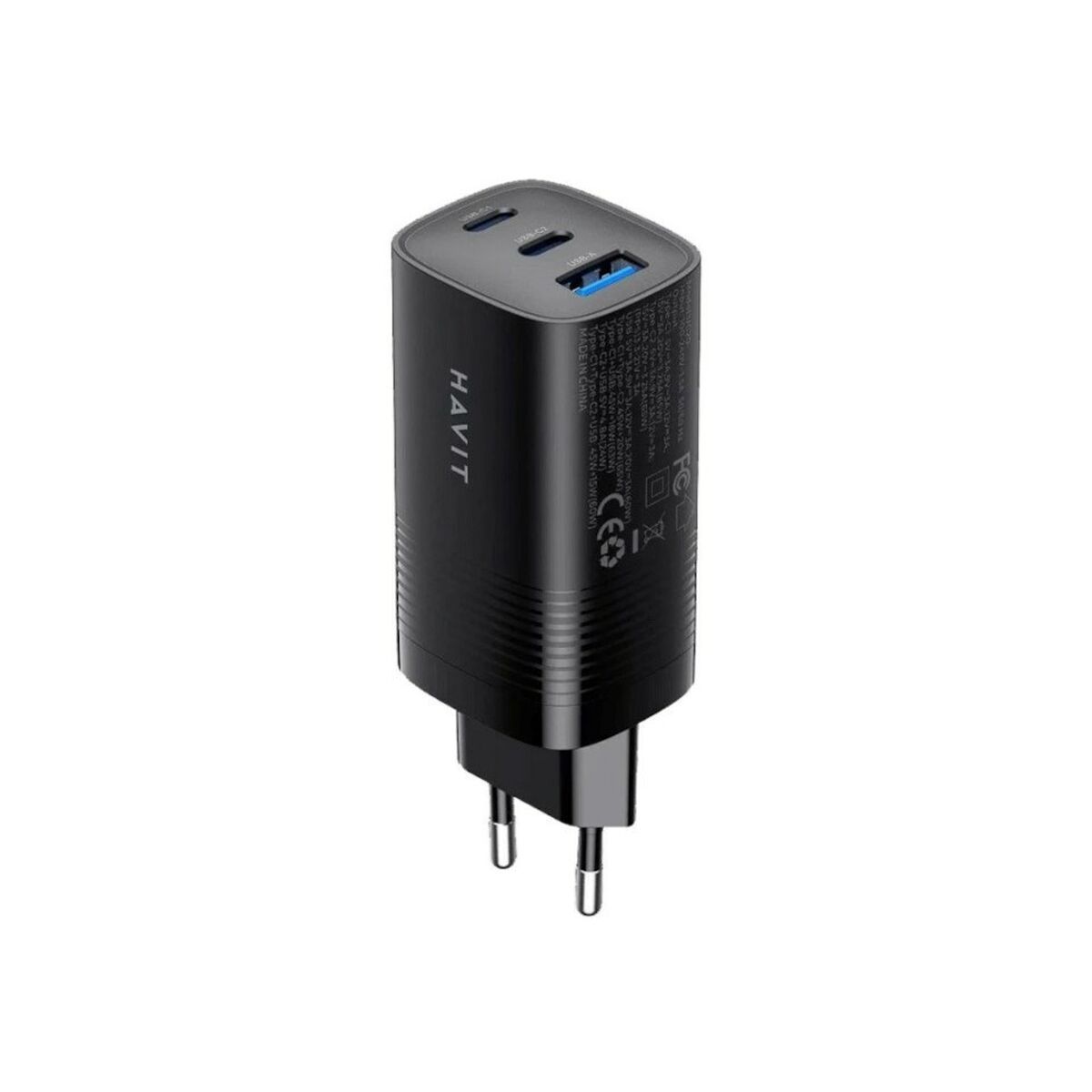 Cargador de Pared Havit UC20 EU Negro 65 W