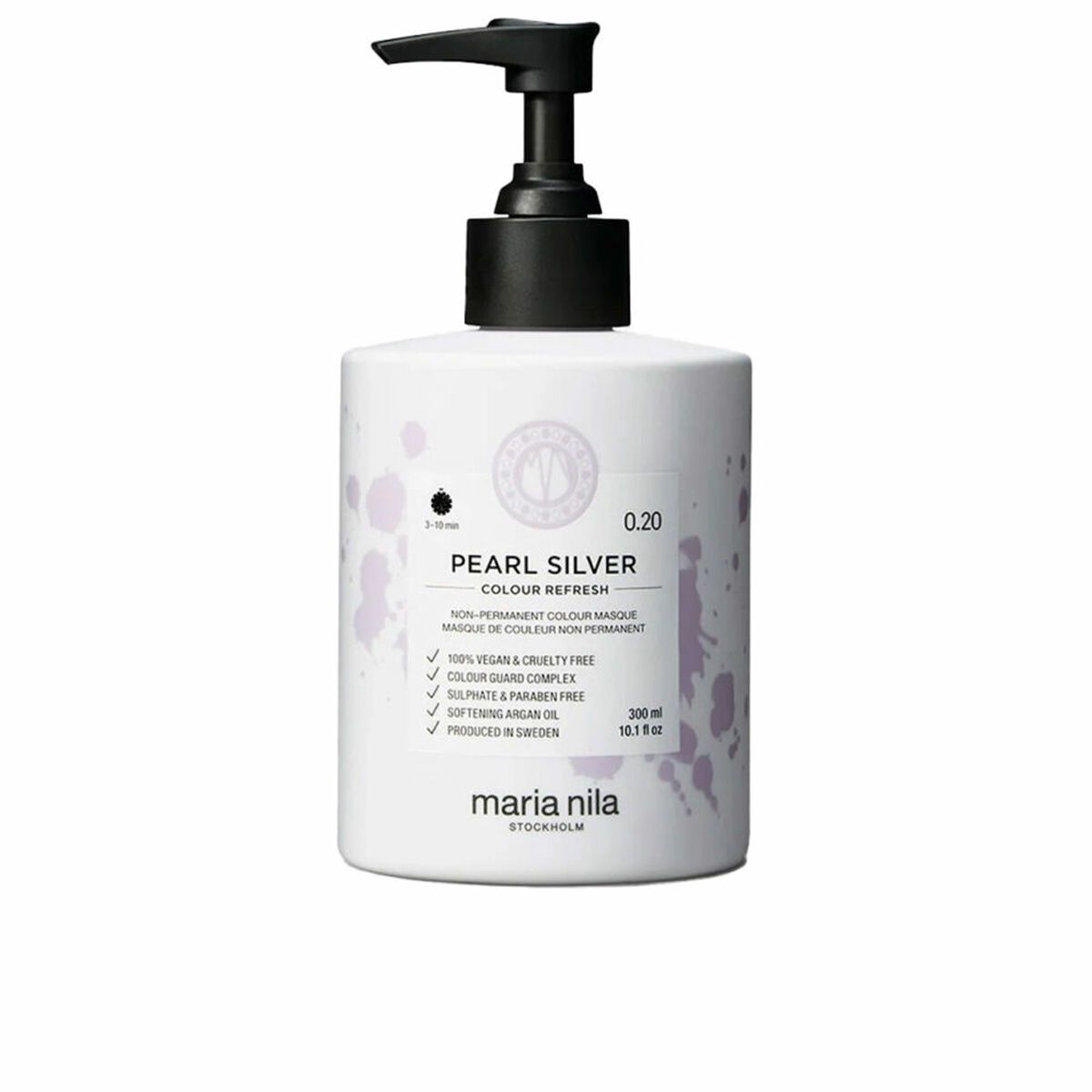 Mascarilla de coloración semipermanente Maria Nila COLOUR REFRESH Nº 0.20-Pearl Silver 300 ml