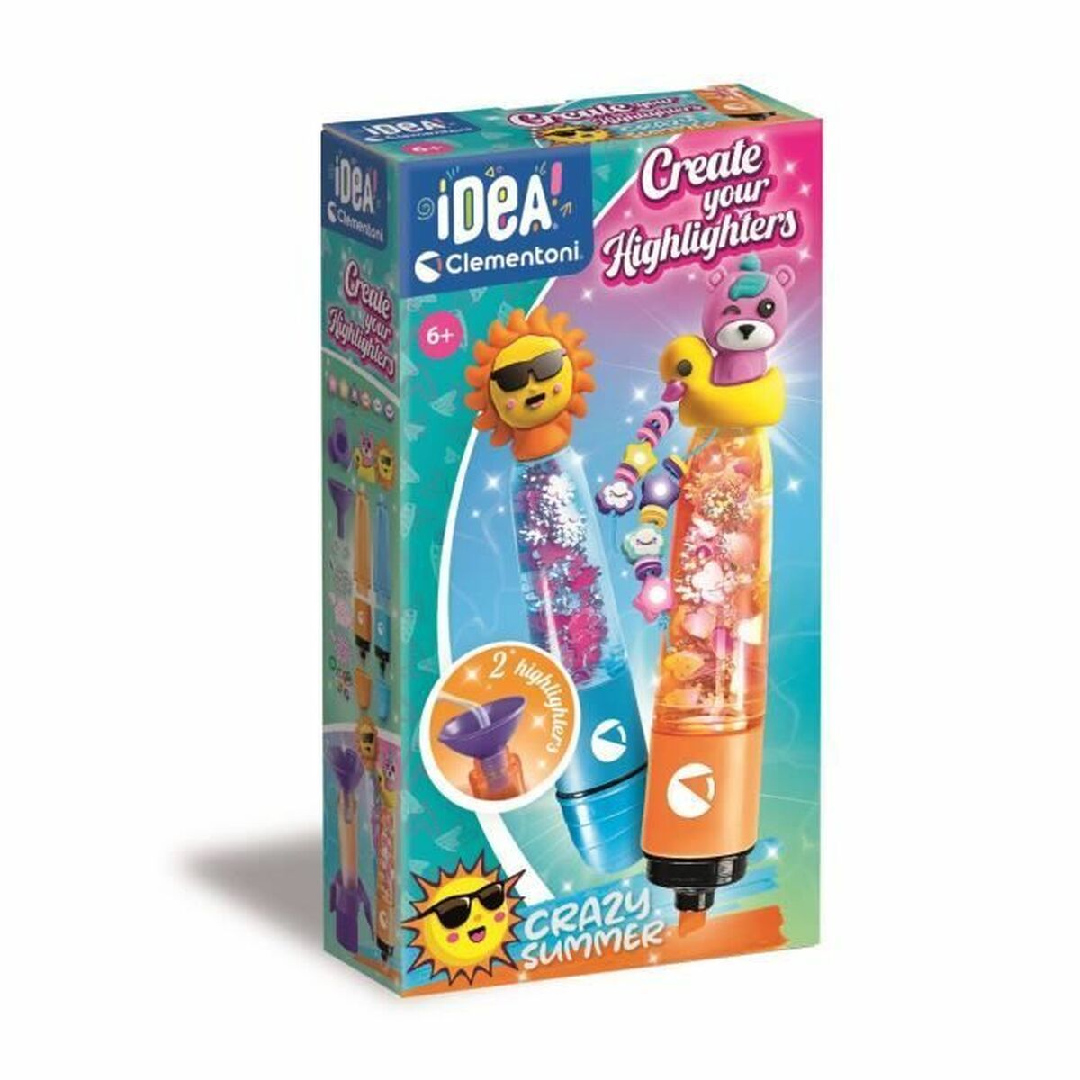 Diseña Dibujos Clementoni Create your Highlighter Summer Multicolor