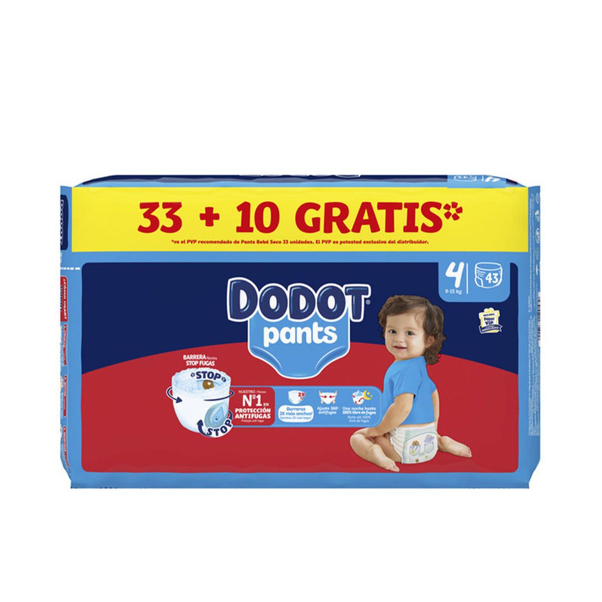 Pañales Desechables Dodot Pants (43 Unidades)