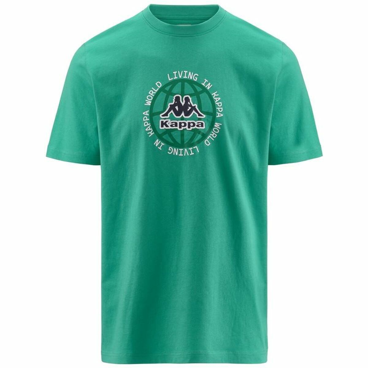 Camiseta de Manga Corta Hombre Kappa Gunno Tbar Azul Verde