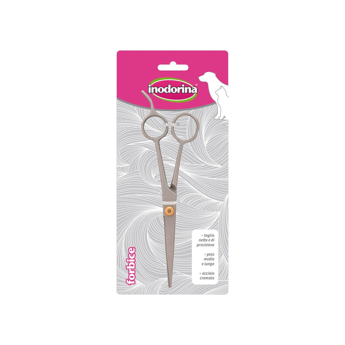 Tijeras para Mascotas Inodorina Acero 17 cm Gris
