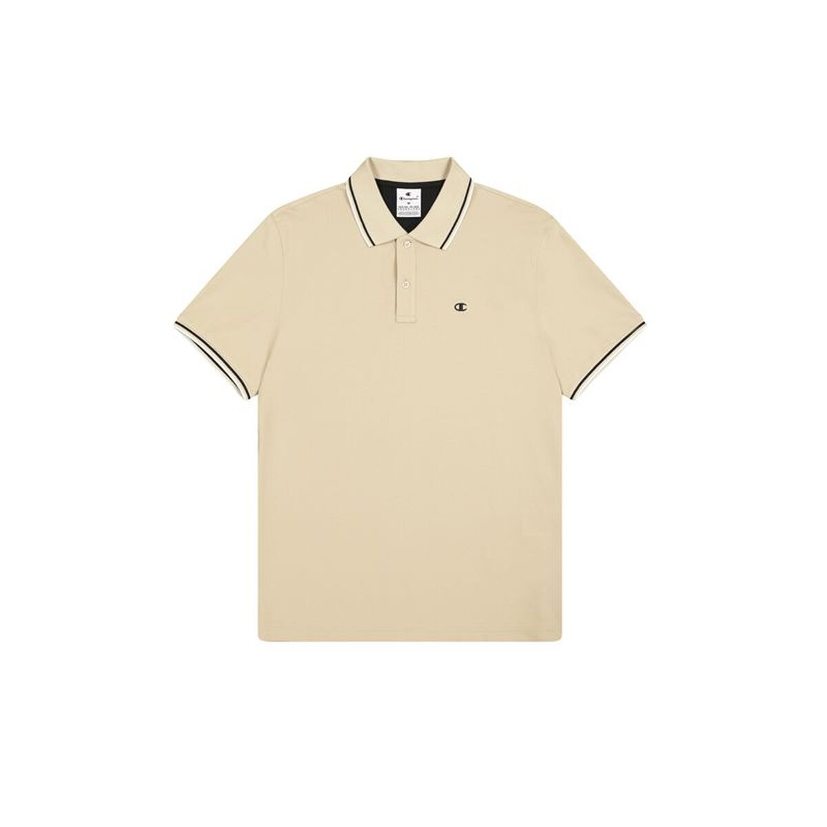 Polo de Manga Corta Hombre Champion Beige