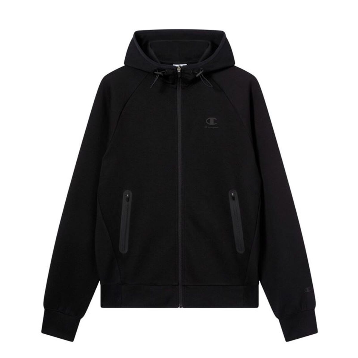 Sudadera con Capucha Hombre Champion C-Tech Negro