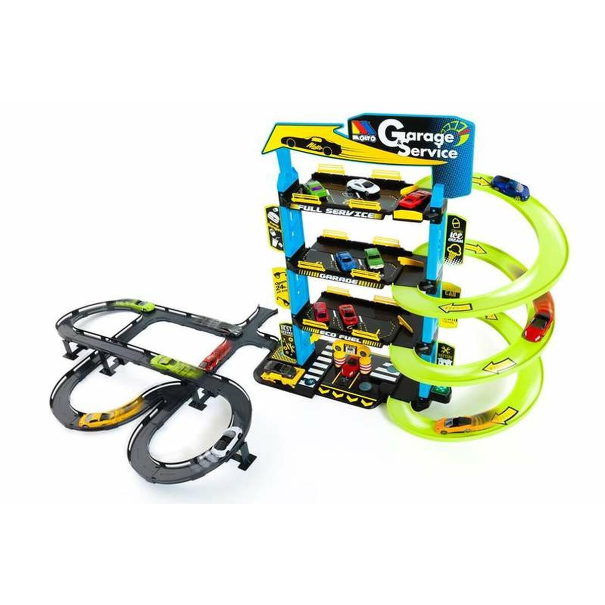 Pista de Carreras Moltó 3 niveles Coche x 5 (Reacondicionado C)