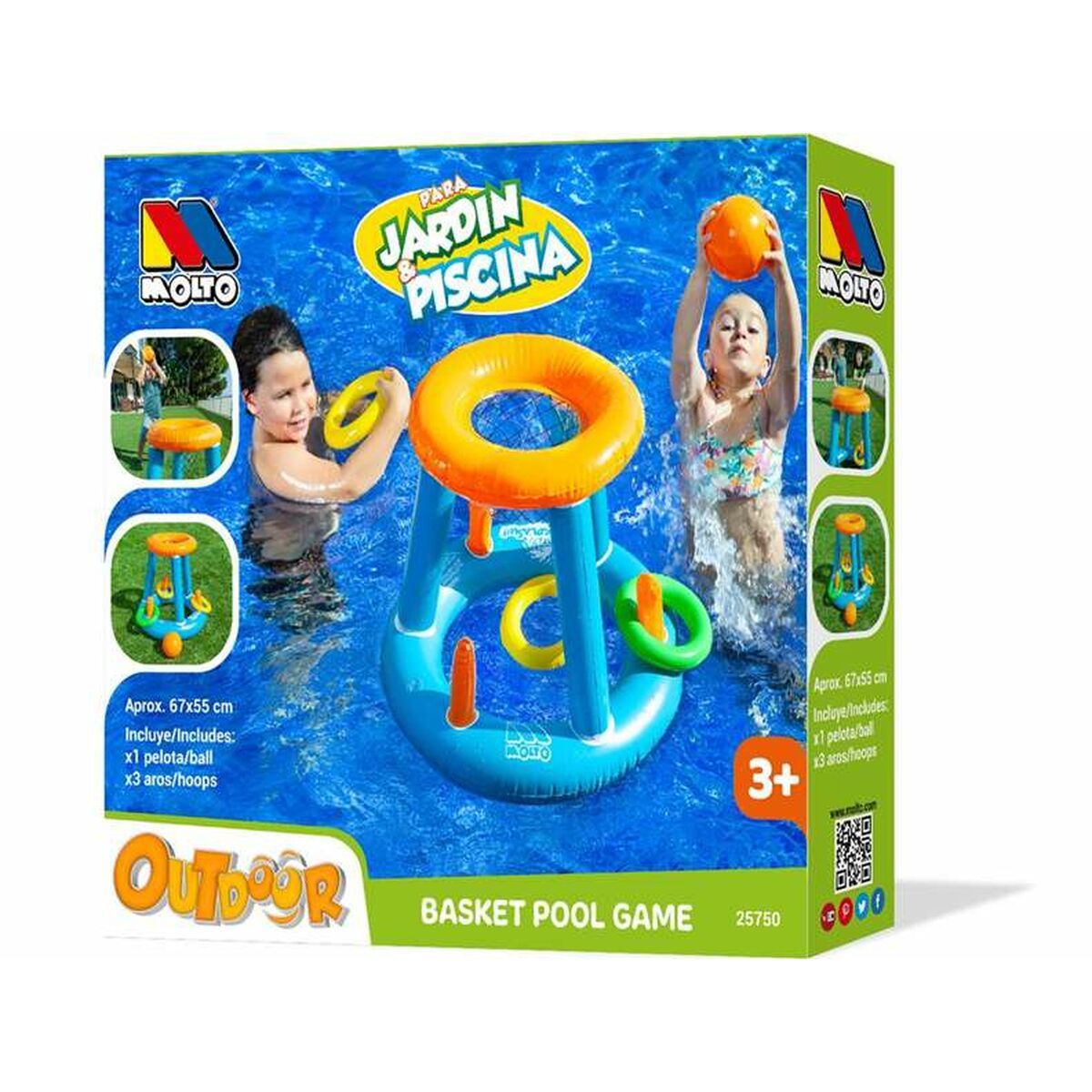 Canasta de Baloncesto Moltó Outdoor Hinchable