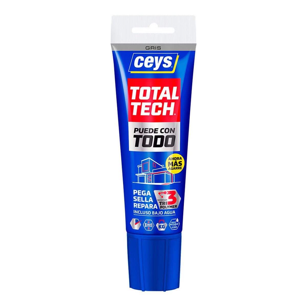 Sellador/Adhesivo Ceys total tech Gris 125 ml