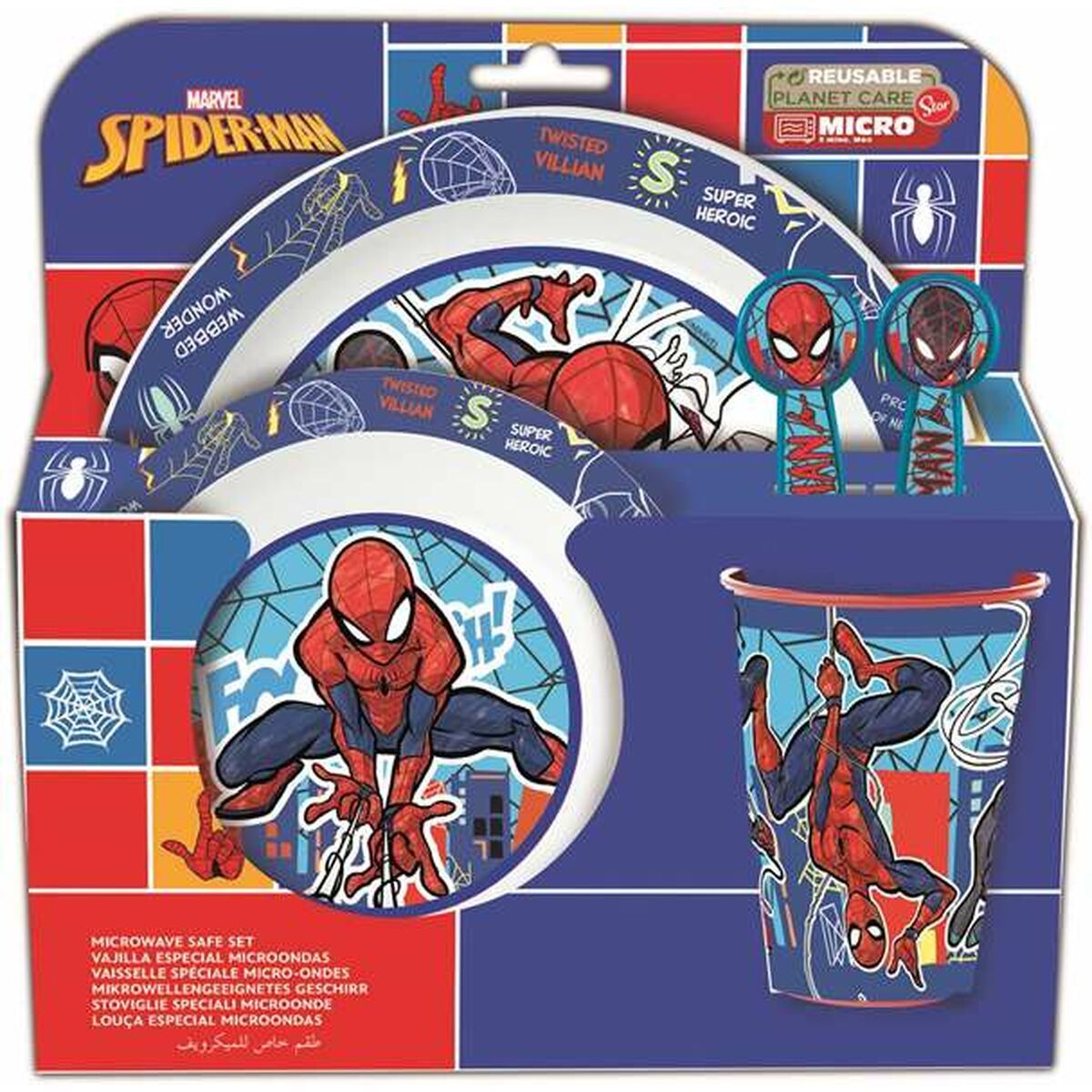 Set de vajilla infantil Spider-Man Mob Rules 5 Piezas