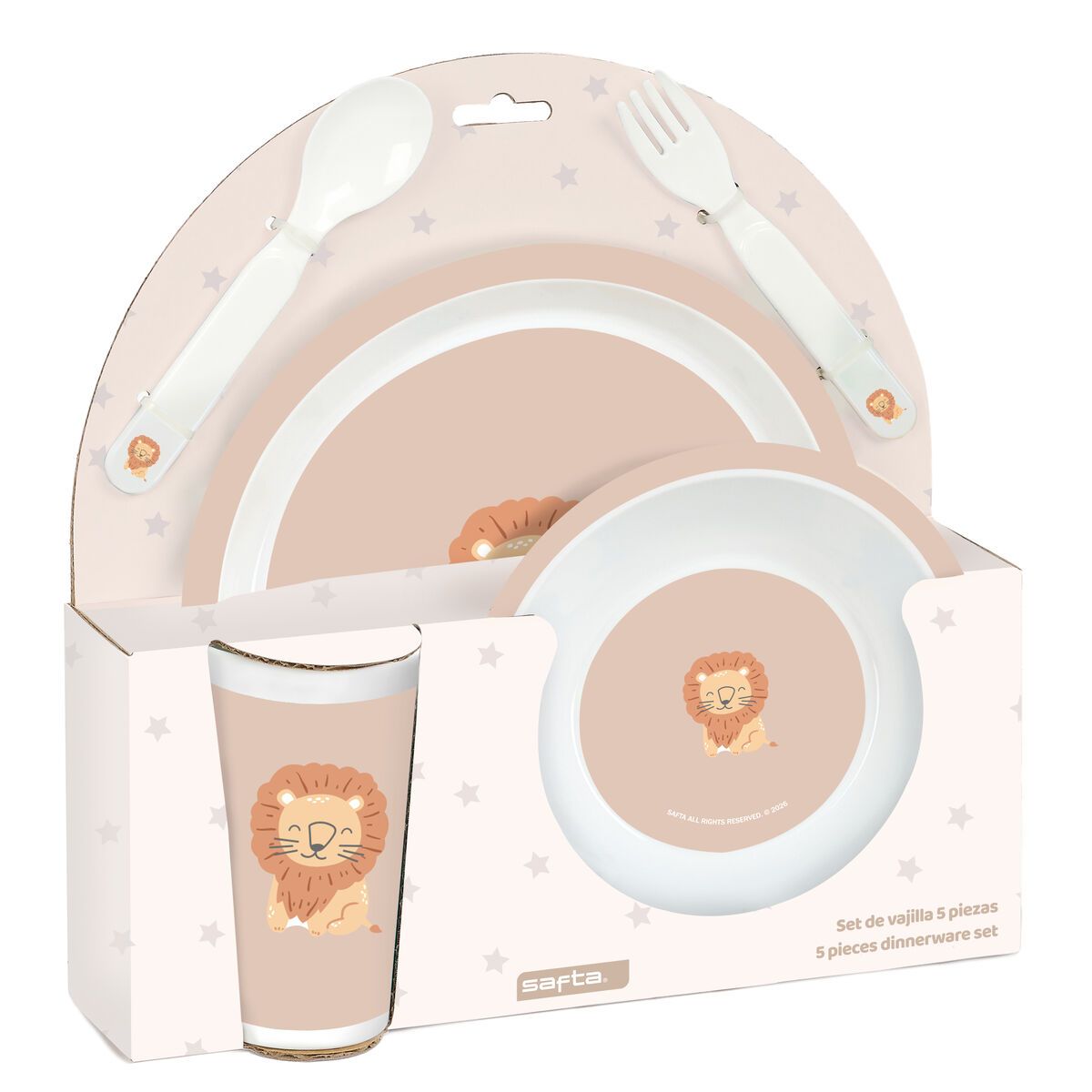 Set de Menaje Infantil Safta Leon PVC