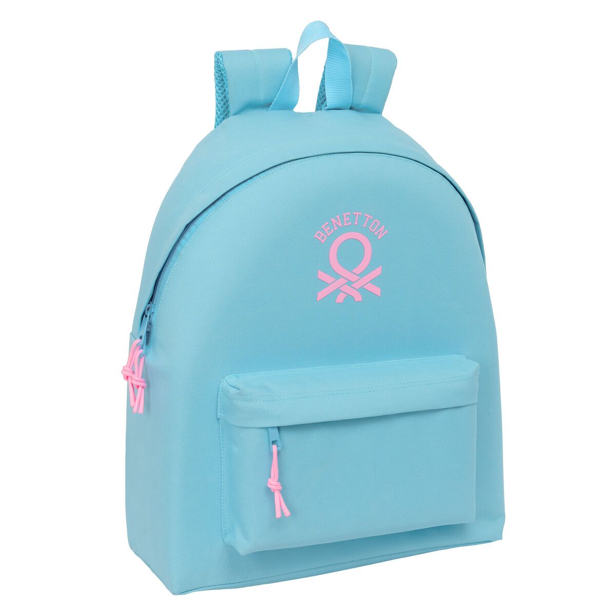 Mochila Escolar Benetton Celeste Celeste 33 x 42 x 15 cm