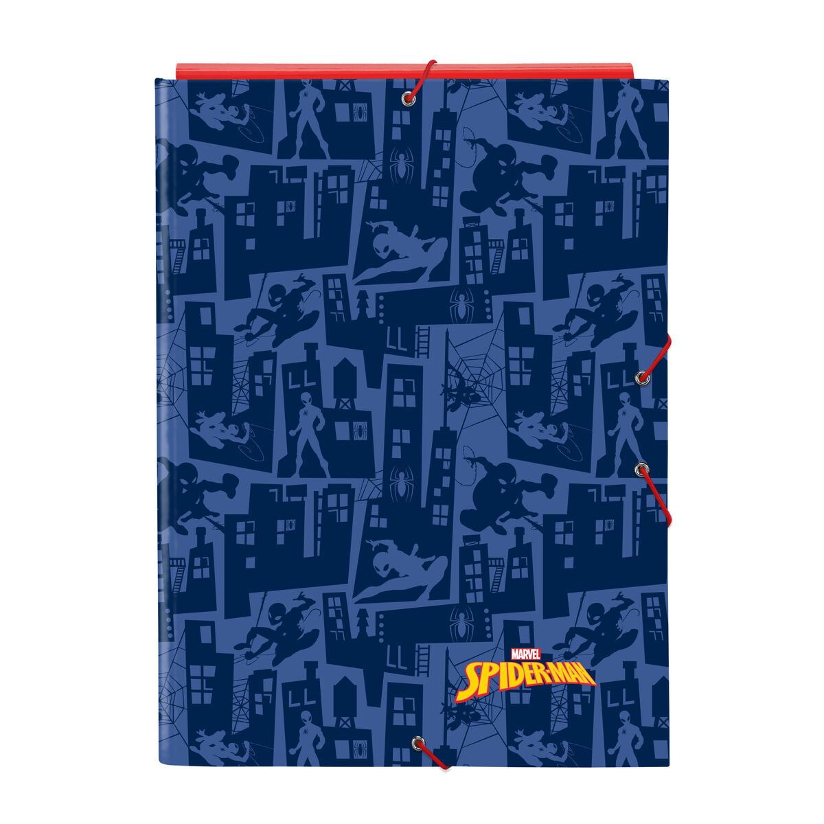 Carpeta de anillas Spider-Man Azul A4 26 x 33.5 x 2.5 cm