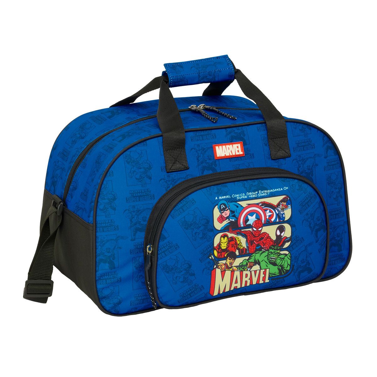Bolsa de Deporte The Avengers Azul Negro 40 x 24 x 23 cm