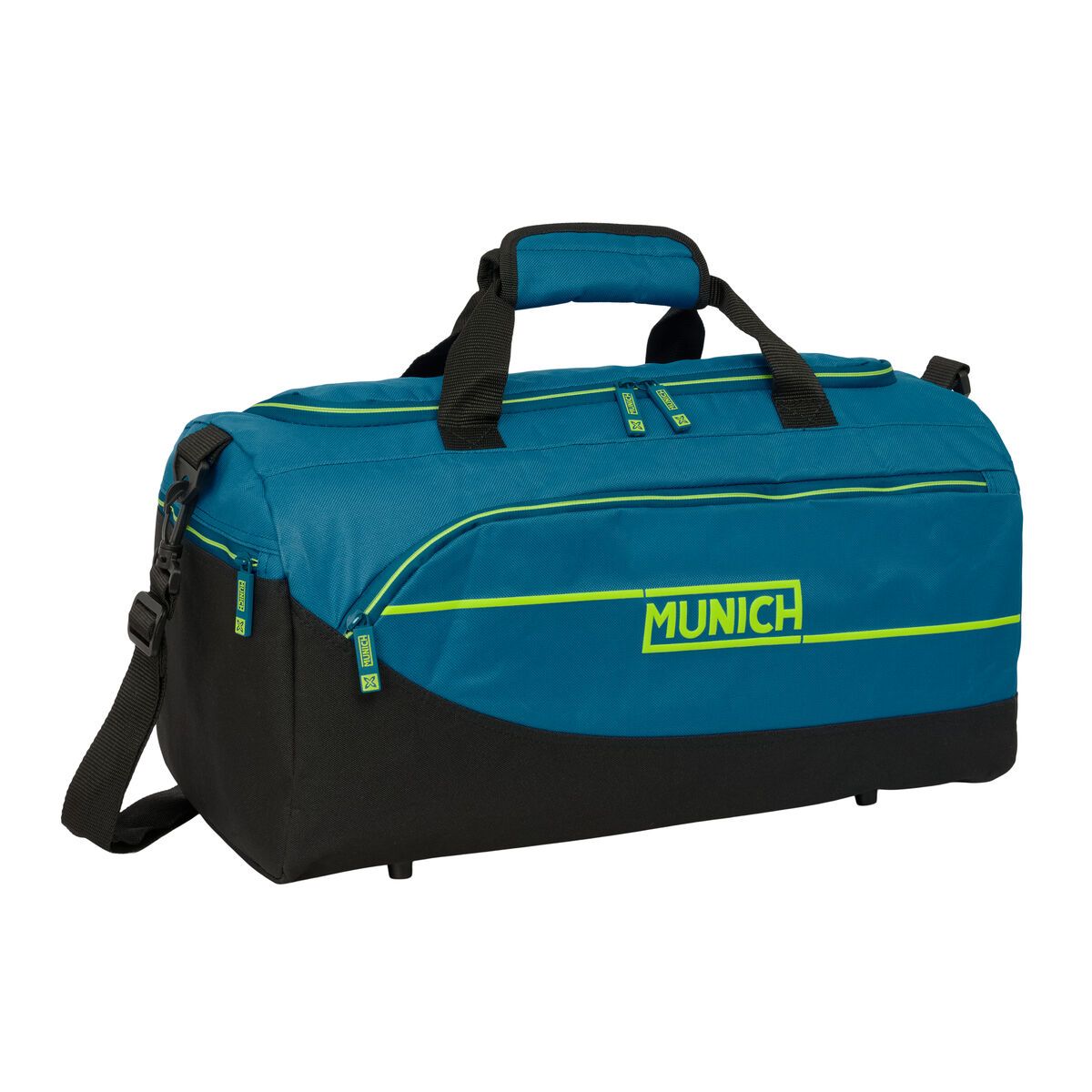 Bolsa de Deporte Munich Land Negro Verde 50 x 25 x 25 cm