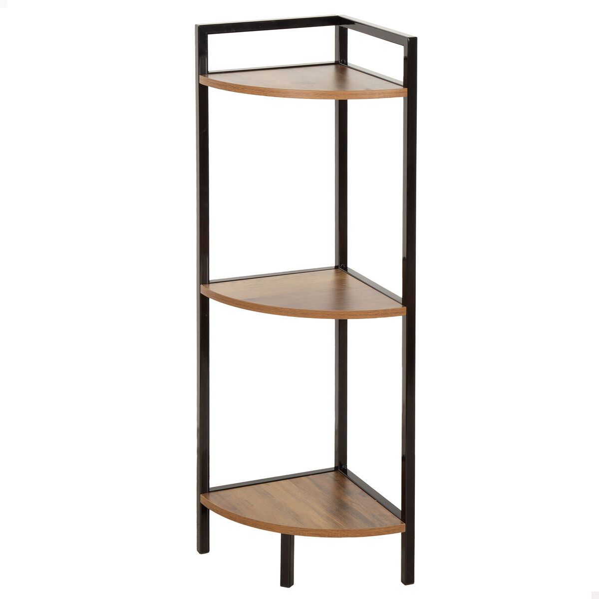 Estantería Max Home Negro Hierro Madera MDF 24 x 80 x 24 cm