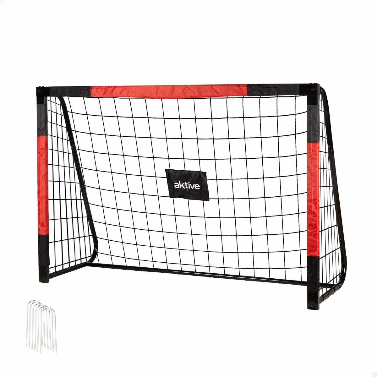 Portería de Fútbol Aktive 180 X 12 X 60 CM Negro Rojo