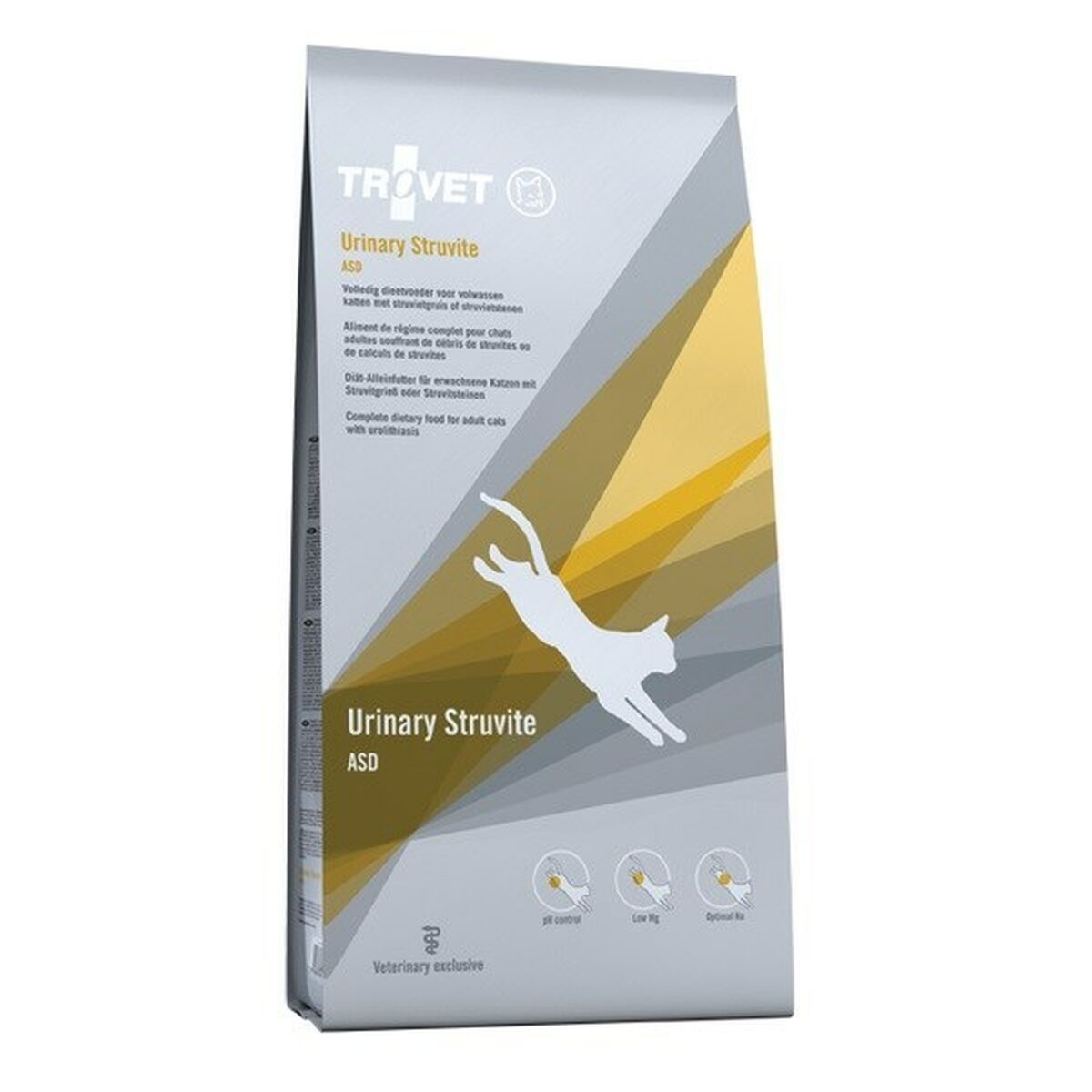 Comida para gato Trovet Urinary Struvite ASD Poultry 10 kg Adultos Aves
