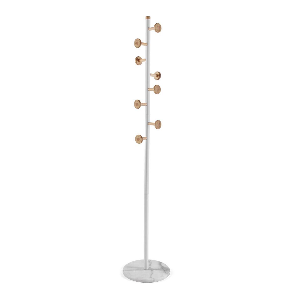 Perchero de Pie Versa Blanco Madera Metal 34,5 x 180 x 34,5 cm