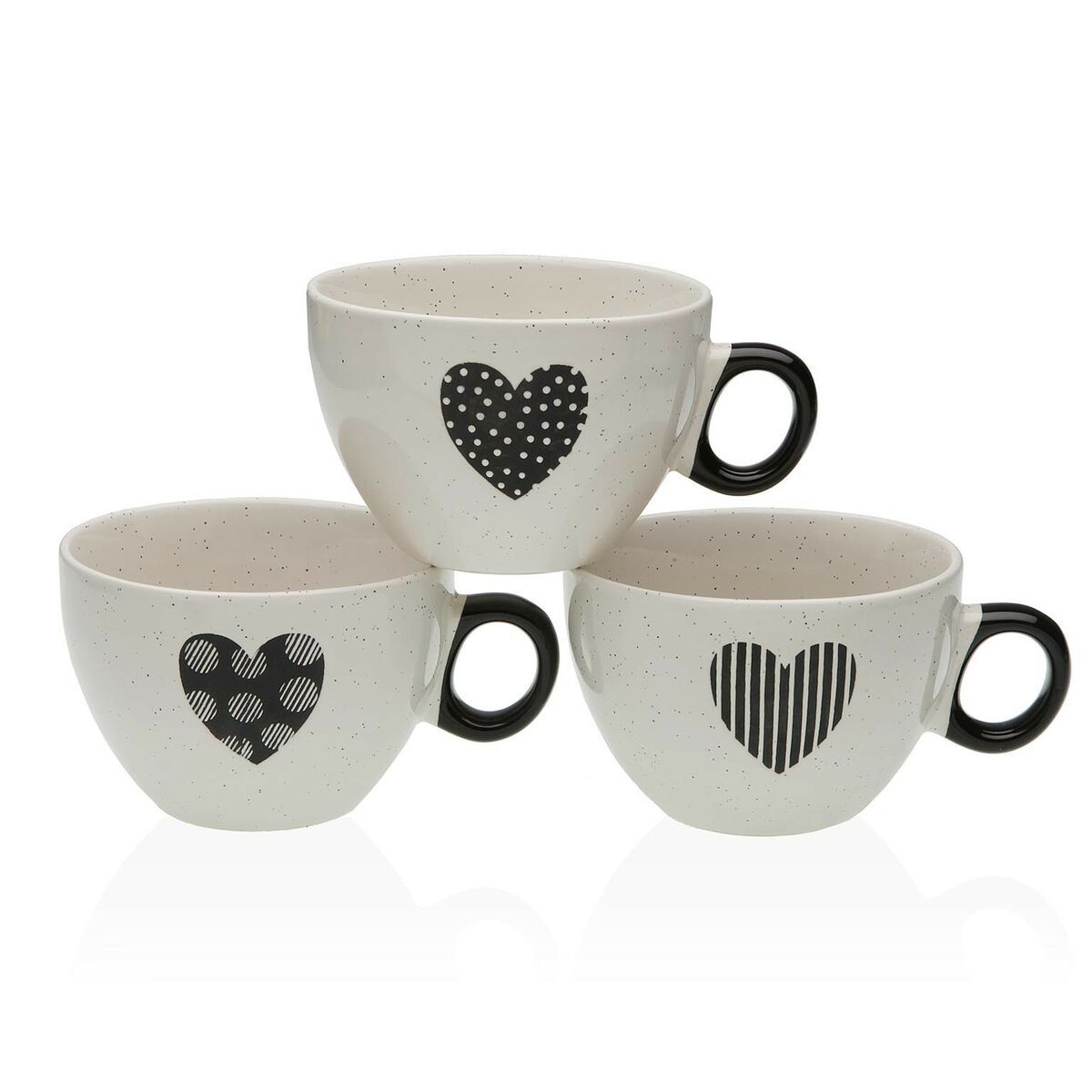 Taza de café y té Versa Nathalie Gres Corazón