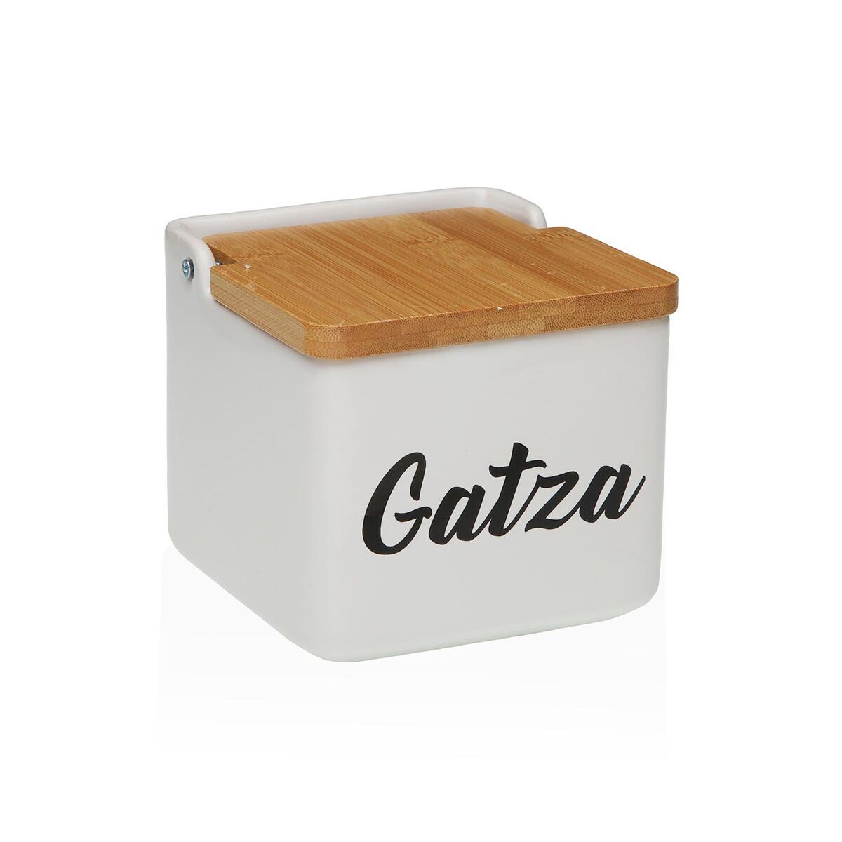Salero con Tapa Versa GATZA Cerámica 8,8 x 8,5 x 8,8 cm