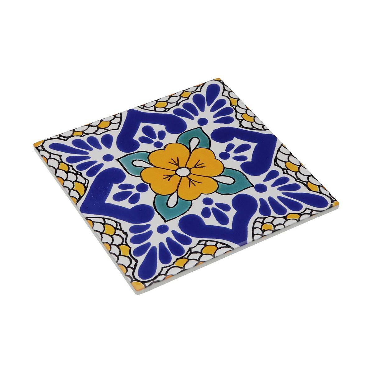 Salvamantel Versa Azul Corcho Cerámica Azulejo 20 X 0,6 X 20 CM