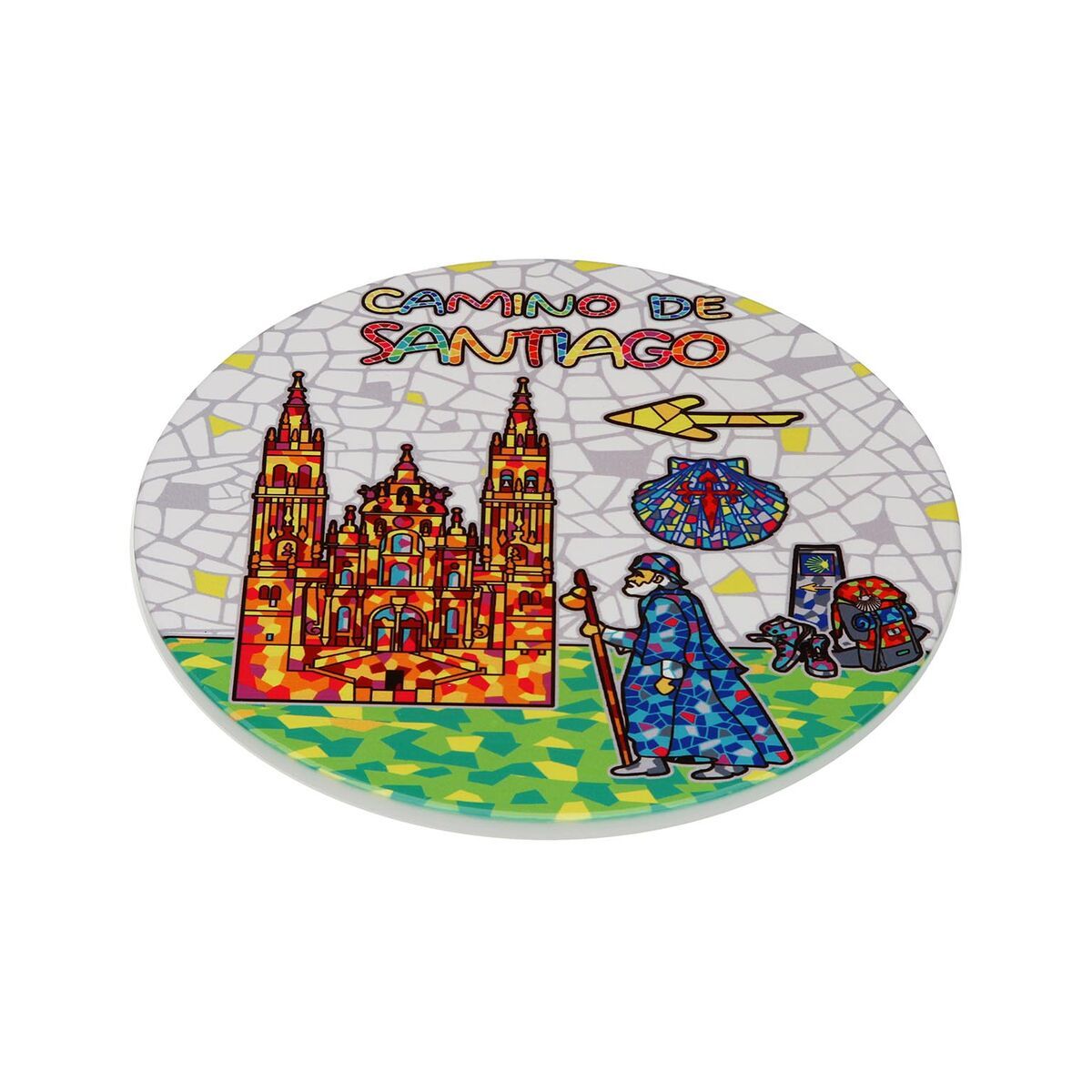 Salvamantel Versa Santiago de compostela Corcho Cerámica 20 X 0,6 X 20 CM