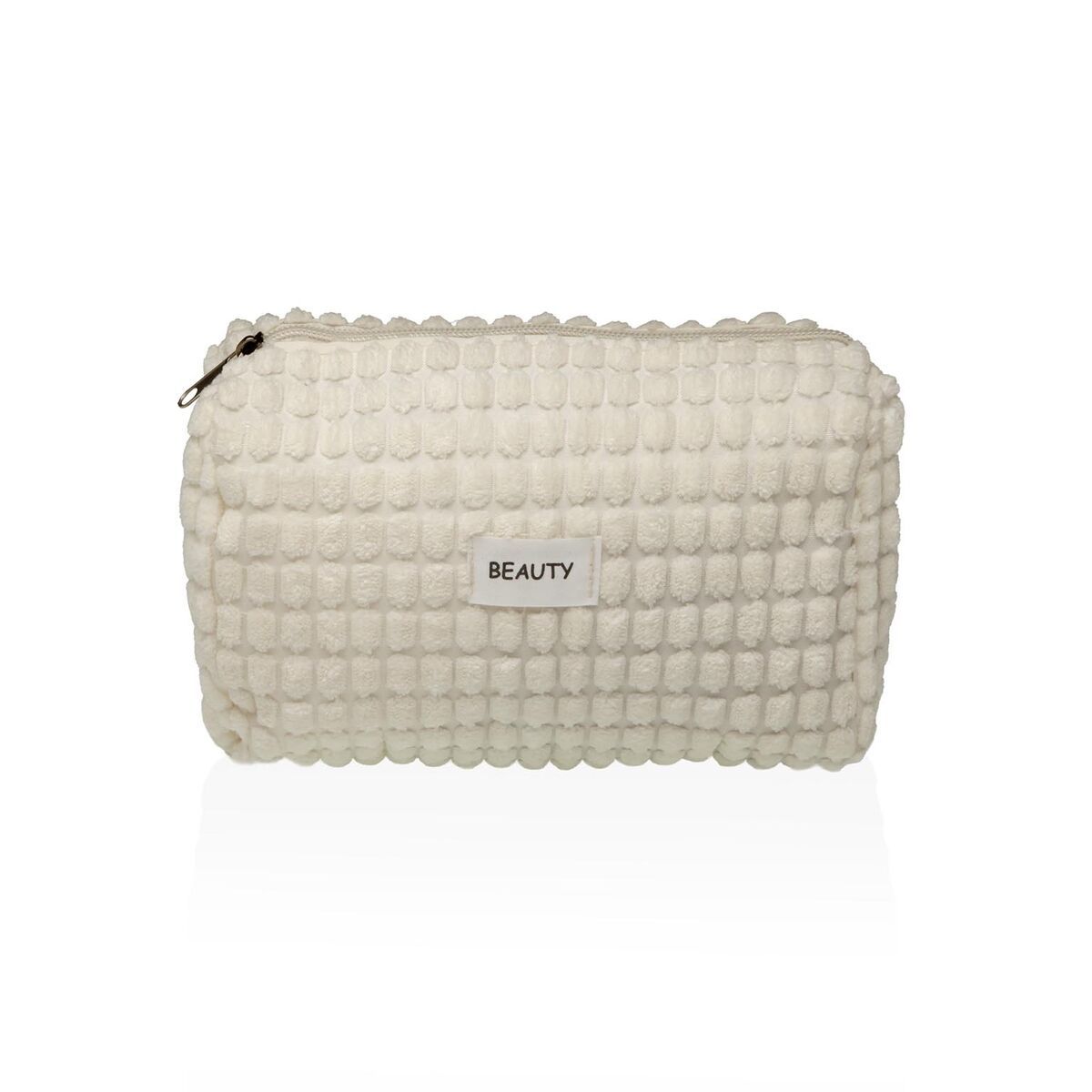 Neceser de Viaje Versa Corduroy Blanco Poliéster 8 x 11 x 18 cm