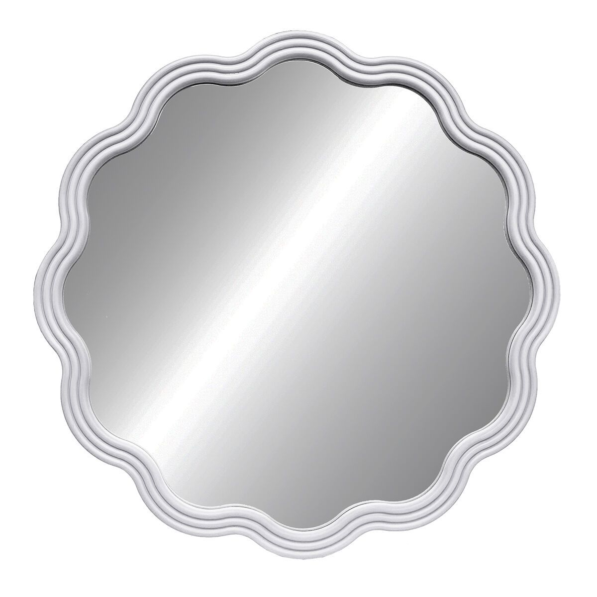 Espejo de pared Versa Blanco 3 x 60 x 60 cm