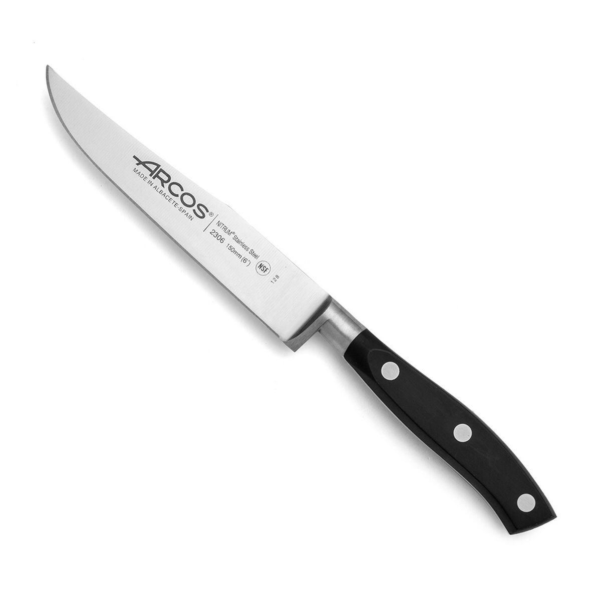 Cuchillo de Cocina Arcos serie riviera Negro Acero 15 cm 6"