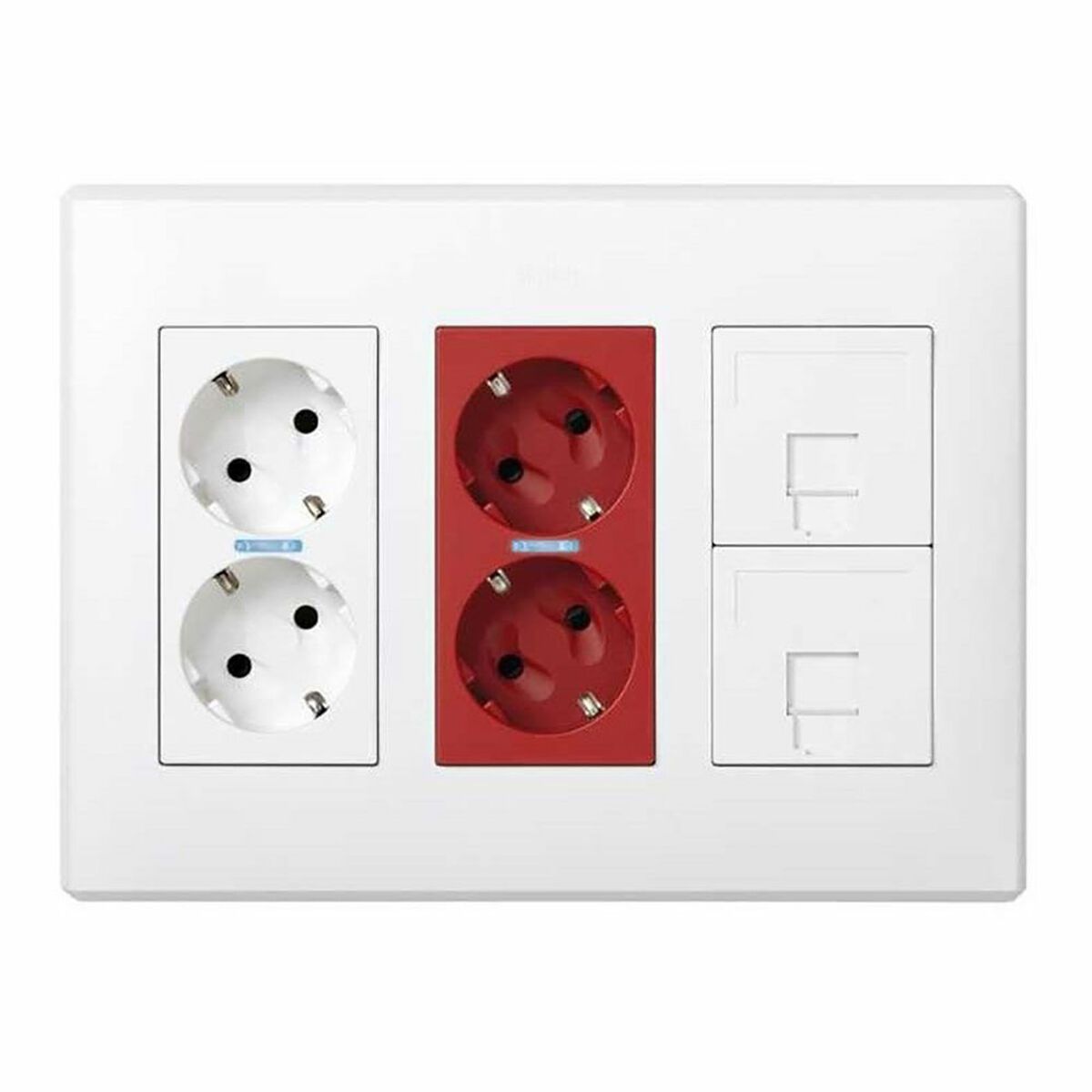 Base de enchufe Simon Blanco Superficie 250 V 16 A (6 Unidades)