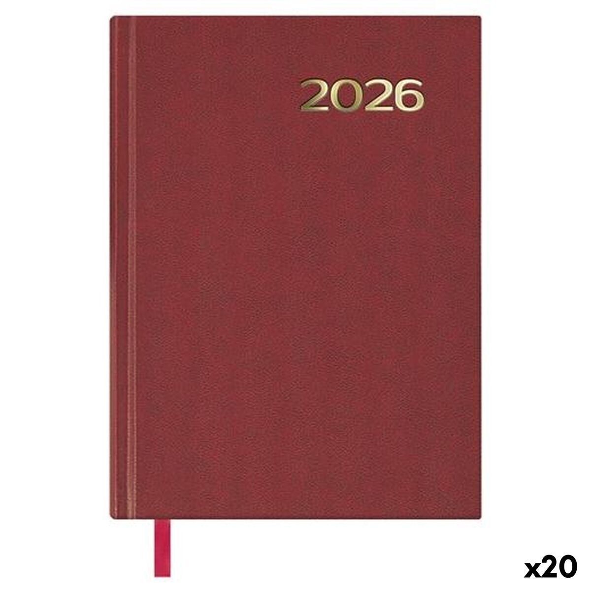 Agenda DOHE SÍNTEX Burdeos 14 x 20 cm 2026 (20 Unidades)
