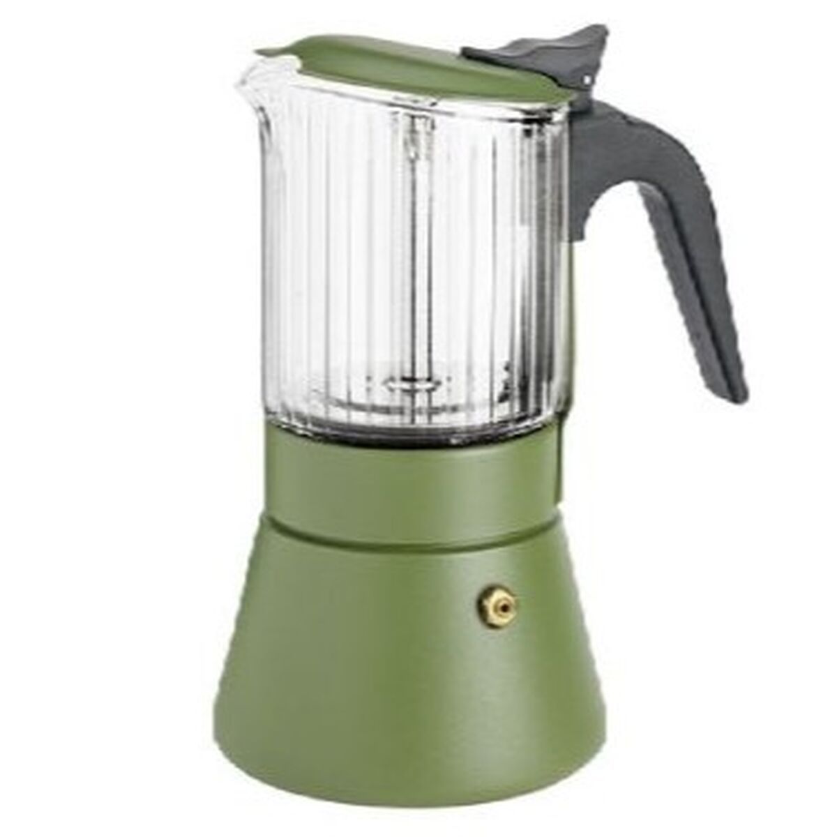 Cafetera Italiana Inoxibar Clair Verde 6 Tazas