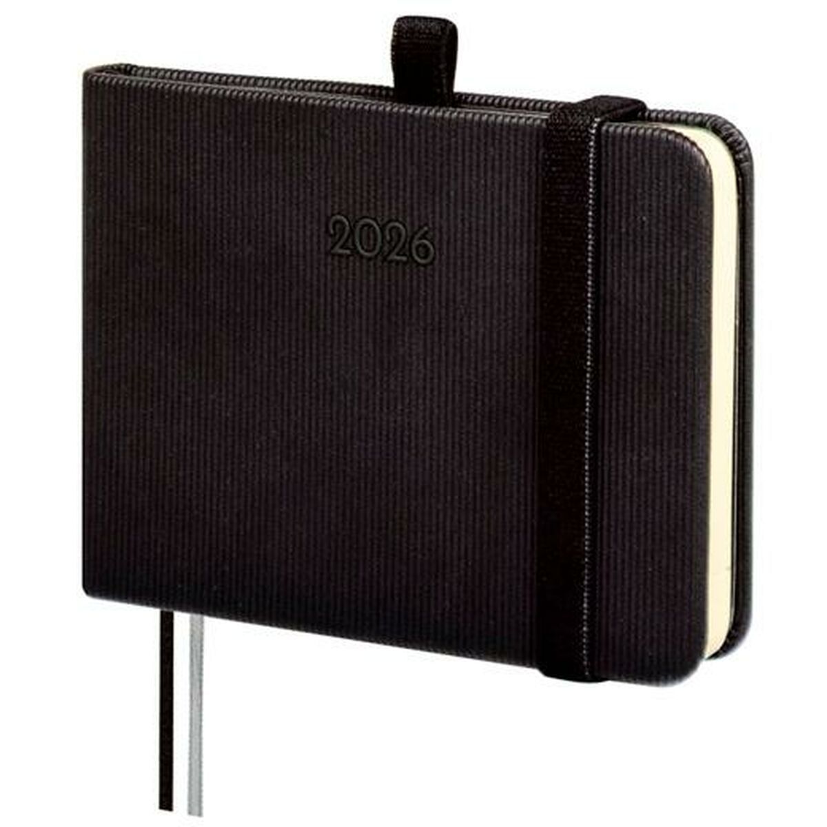 Agenda Finocam MÍNIMAL TEXTURA Negro Mini 10,4 x 7,3 cm 2026