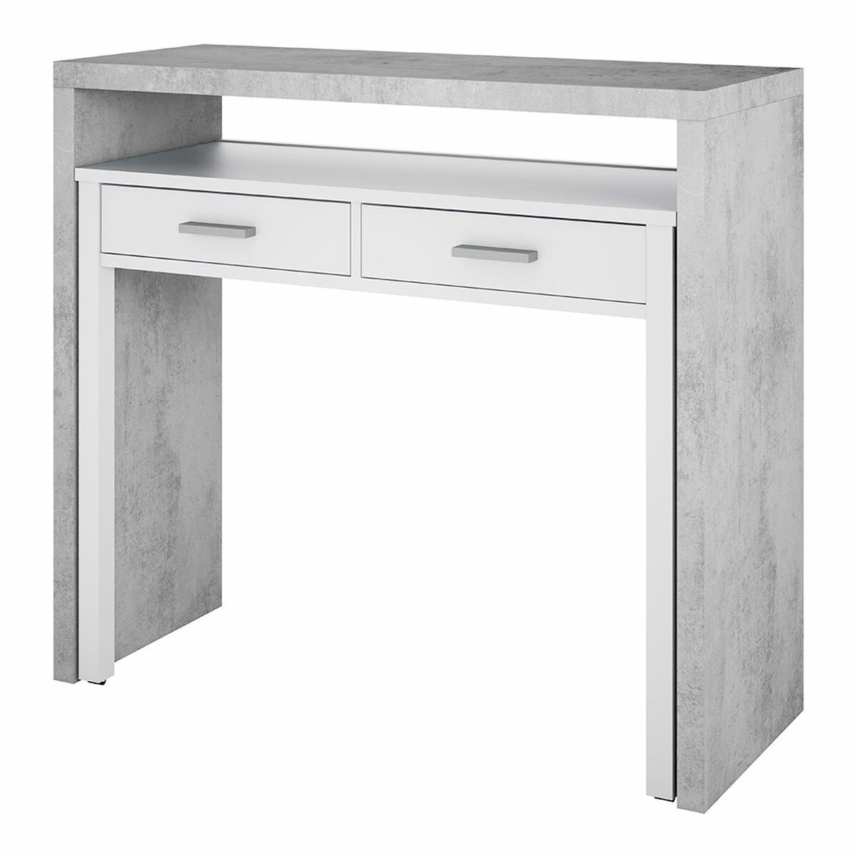 Escritorio Forés Blanco 98,5 X 36 X 87,5 CM Metal MDF
