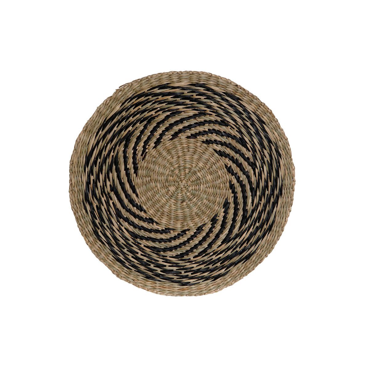 Salvamantel DKD Home Decor Negro Natural 38 x 38 x 1 cm