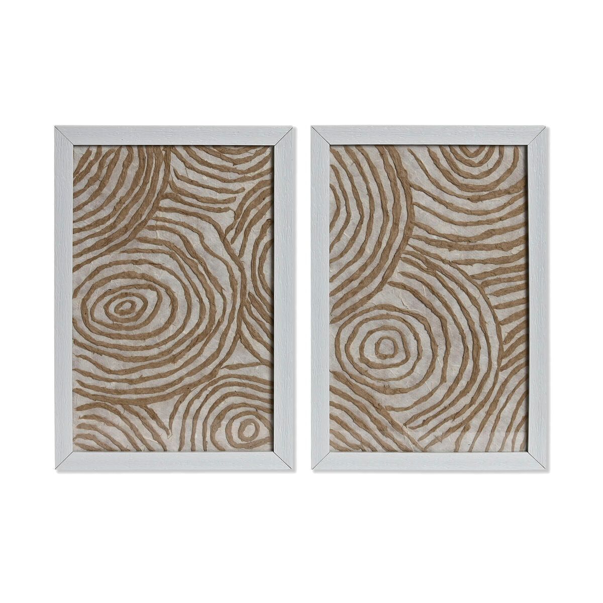 Juego de 2 cuadros Home ESPRIT Papel Cristal 20 x 2 x 30 cm