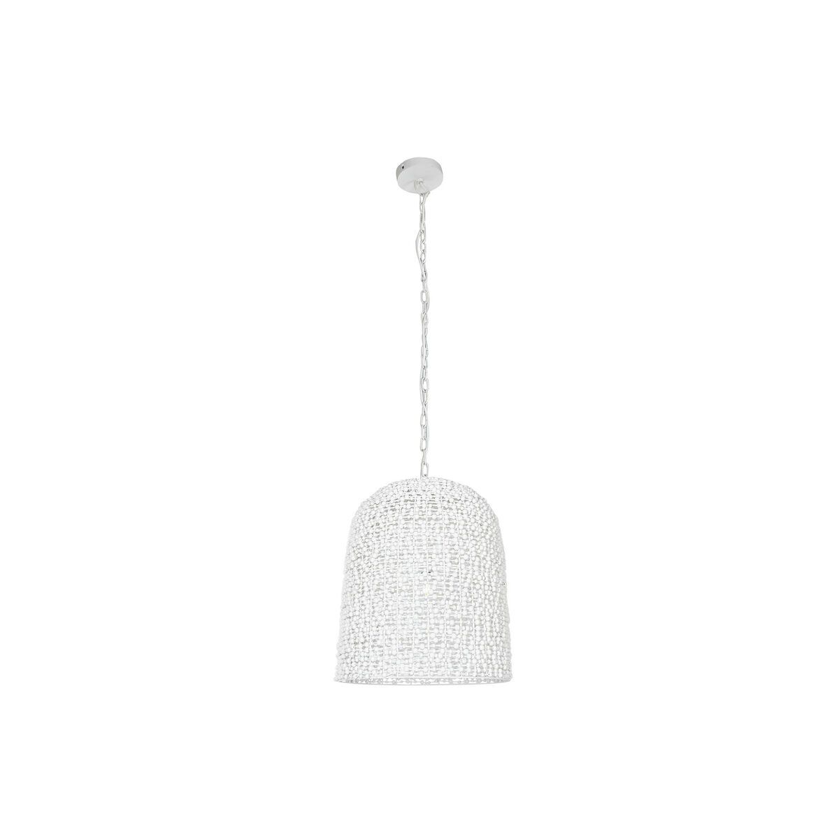Lámpara de Techo Home ESPRIT Blanco Madera Hierro 50 W 58 x 58 x 71 cm